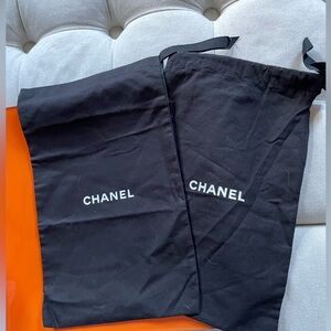 CHANEL Black Dust Bags Set